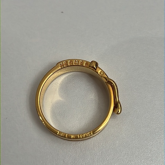 HERMES GOLD RING/Scarf Ring - Picture 3 of 3
